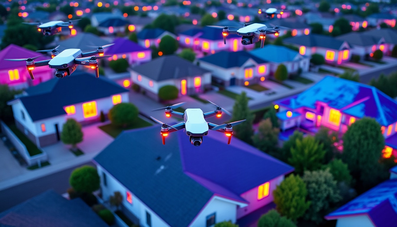 découvrez comment la caméra des drones d'inspection permet de détecter efficacement les ponts thermiques dans les habitations pour améliorer l'isolation et réduire les pertes énergétiques.