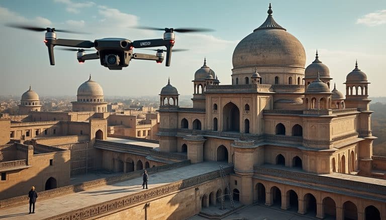 découvrez comment les drones d’inspection survolent les monuments inscrits à l’unesco pour évaluer leur état et guider les rénovations.