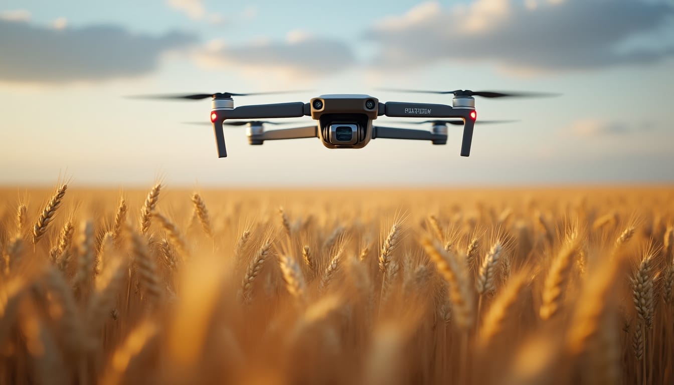 découvrez comment les capteurs des drones agricoles permettent d’estimer le taux de protéines du blé et d’anticiper la qualité des récoltes.