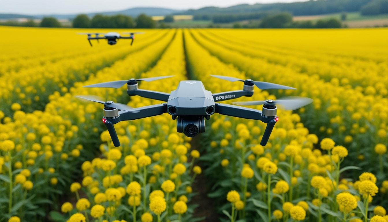 découvrez comment les drones agricoles détectent rapidement les attaques de ravageurs sur les cultures de colza et facilitent une intervention ciblée.